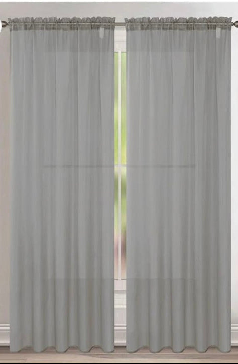 Ruby's Sheer Single Panel Curtain 84"