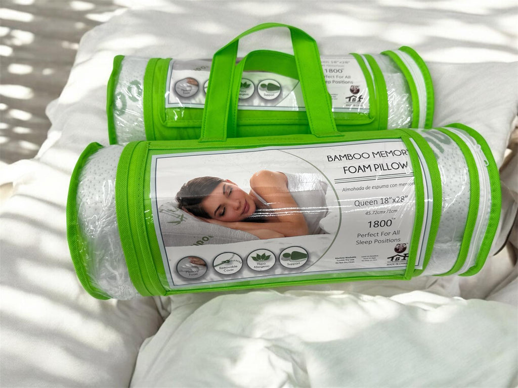Bamboo Memory Foam Pillow (Queen)