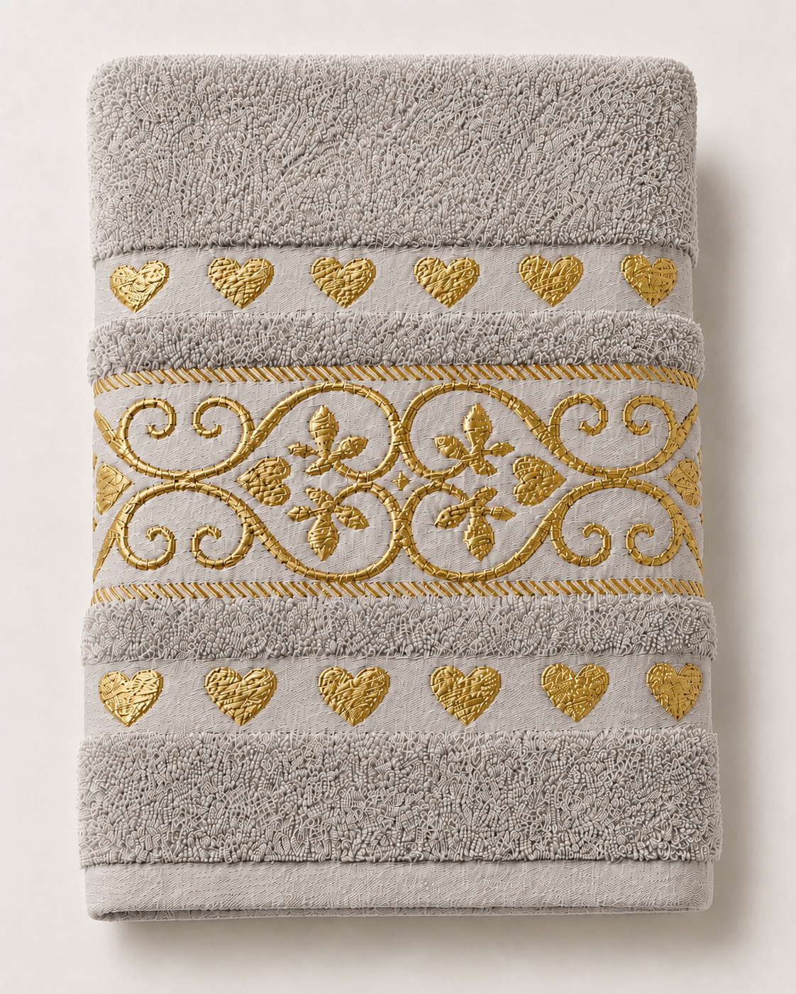 Cotton Embroidered Body Towels