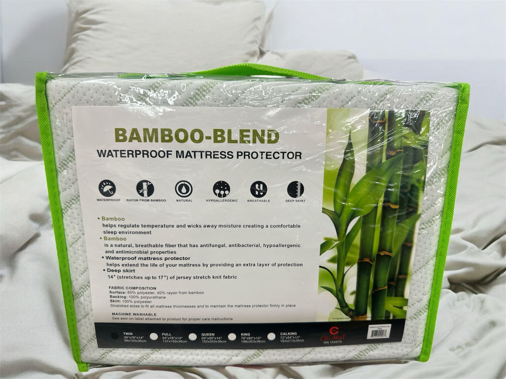 Bamboo Waterproof Mattress Protector (Queen)