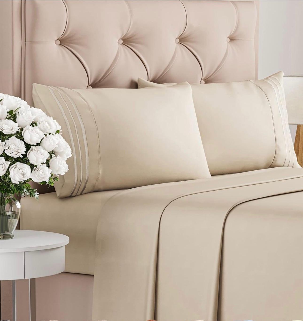 350TC Bed Sheets Queen 4pc